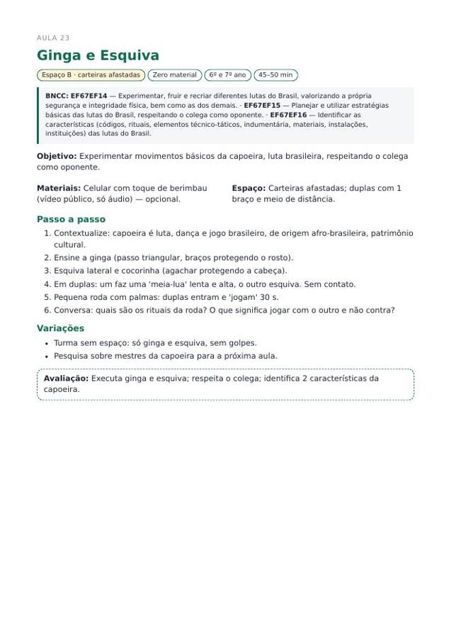 Aula Ginga e Esquiva